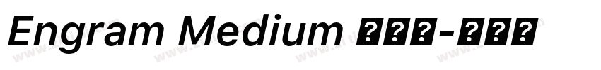 Engram Medium 半粗体字体转换